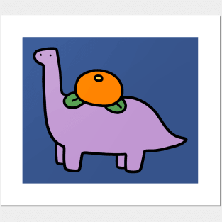 Orange Fruit Brontosaurus Posters and Art